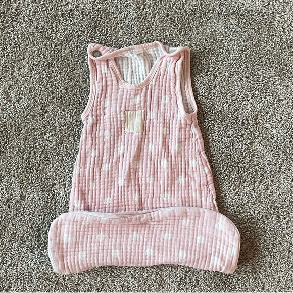 Baby Aspen baby swaddle Sweet Snuggles Muslin Wearable Blanket pink 0-6 months - Picture 4 of 10